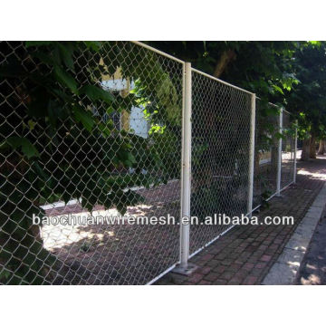 PVC coated used chain link fence with posts